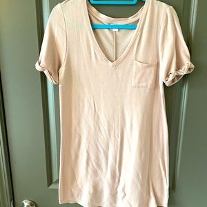 Light pink t-shirt dress